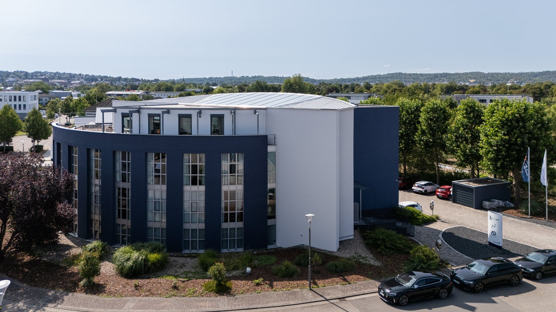 Das Bürogebäude der AO Consulting GmbH im Zeiloch 13 in Bruchsal